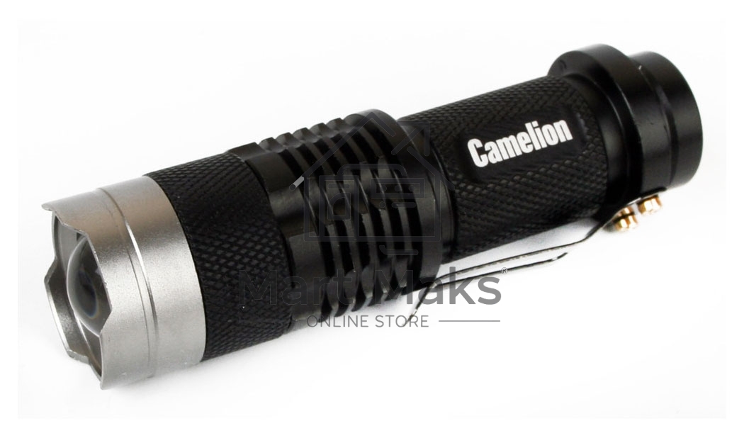 Фонарь LED5135 (LED XPE ZOOM 3 реж 1хLR6 алюм. блистер черный Camelion 12915