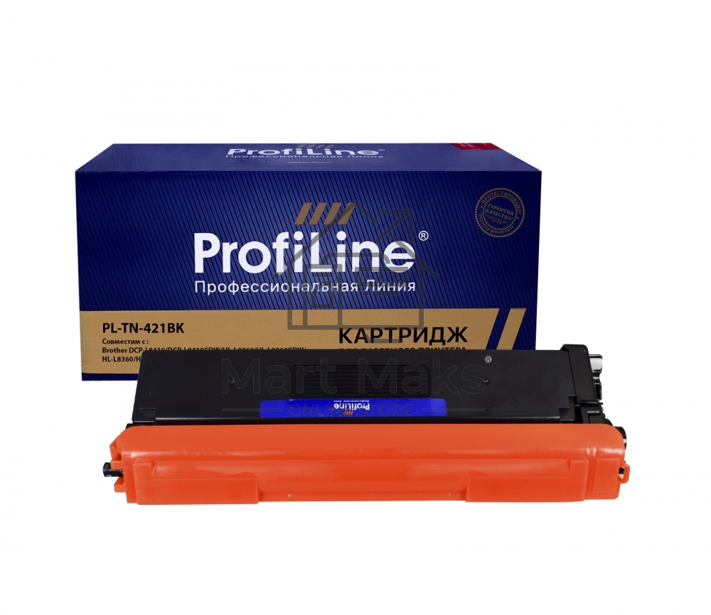 Картридж ProfiLine PL-TN-421BK для принтеров Brother DCP-L8410/DCP-L8410CDW/HL-L8260/HL-L8260CDW/HL-L8360/HL-L8360CDW/MFC-L8690CDW/MFC-L8900CDW черный 3000 копий