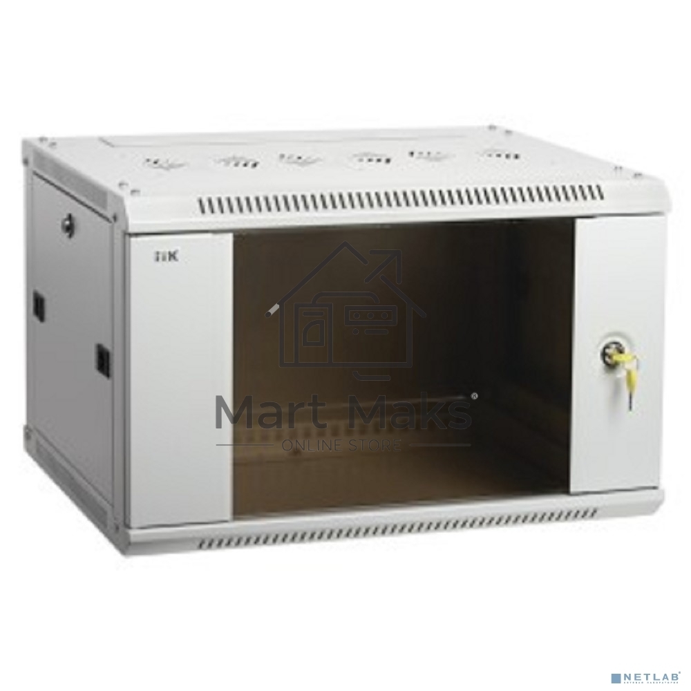 Шкаф ITK LINEA W 12U 600x600 мм дверь стекло, RAL7035