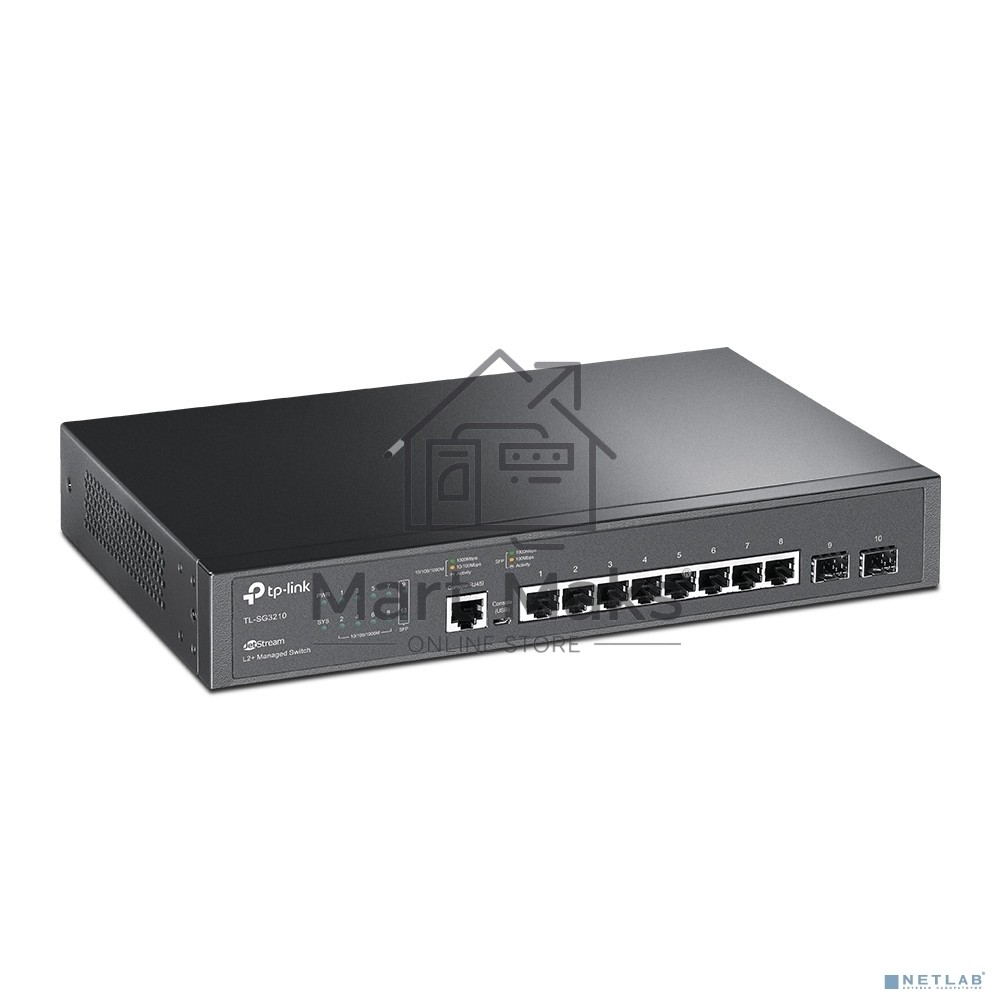 Коммутатор TP-Link SMB TL-SG3210 JetStream 8-Port Gigabit L2 Lite Managed Switch with 2 SFP Slots