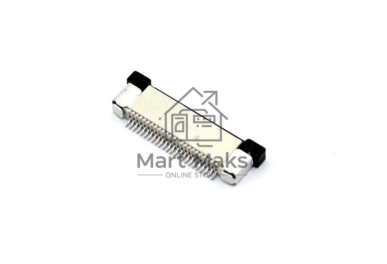 Разъем FPC  Half Coverage Top Contact 0.5K-BS-24PWB 24 pin высота 2мм шаг 0,5мм