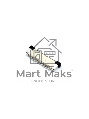 Разъем FPC Half Coverage Top Contact 0.5K-BS-24PWB 24 pin высота 2мм шаг 0,5мм Разъем FPC Half Coverage Top Contact 0.5K-BS-24PWB 24 pin высота 2мм шаг 0,5мм