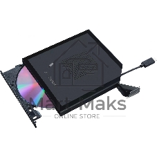 Оптический привод внешний ASUS SDRW-08V1M-U/BLK/G/AS , dvd-rw, external, USB Type-C cable; 90DD02L0-M29000