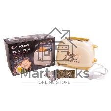 Тостер Endever Skyline ST-107 бежевый, 850 Вт, 2 слота