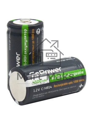 Аккумулятор бытовой GoPower HR14 C BL2 NI-MH 4500mAh блистер (2 шт.)