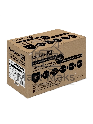 Стабилизатор напряжения ExeGate Expert AS-500 (500ВА, вход 140...260В, двойная цифр. индикация вход/вых. напряжения, выход 220В±8%, КПД 98%, 5 уровней защиты, задержка, метал. корпус, евророзетка, RTL)