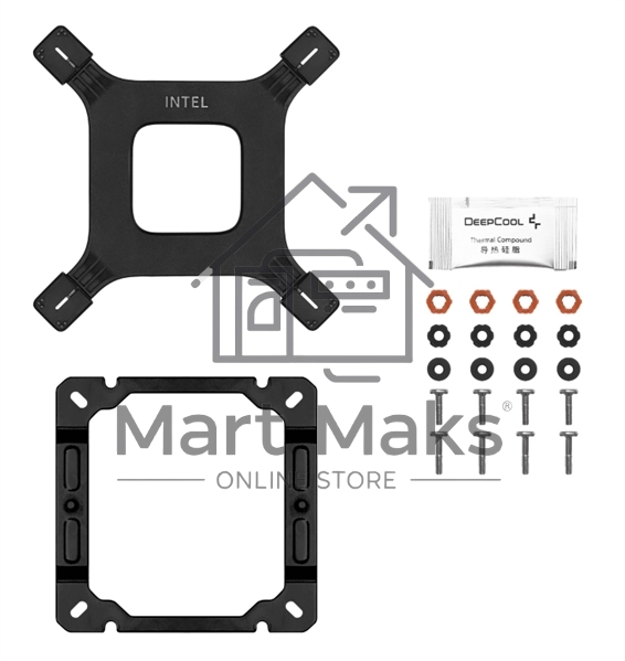 Кулер для процессора DEEPCOOL AG400 DIGITAL PLUS черный, 120 мм, алюминий/медь, 2100 об/мин, 31.6 дБ, 4 pin, 220 Вт, 152.7 мм