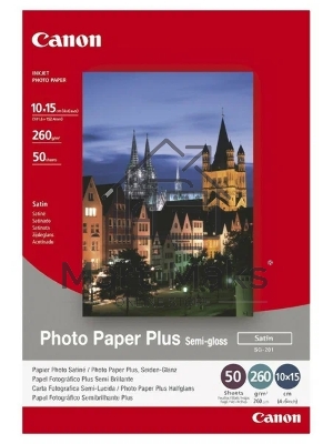 Фотобумага CANONПолуглянцевая 260г/м2, A6 (10X15), 50 л.