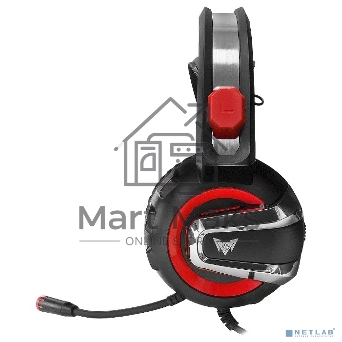 Гарнитура игровая Crown CMGH-3000 черный/красный