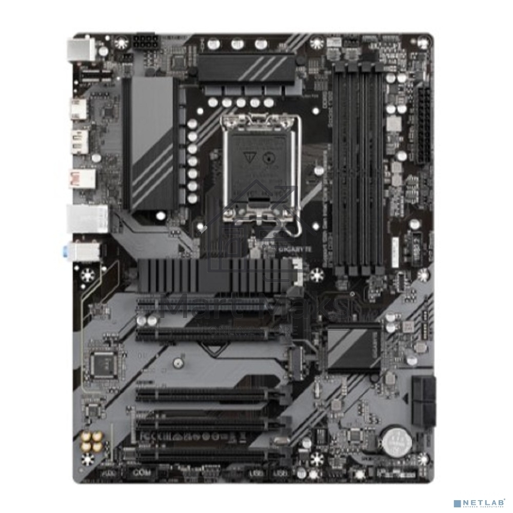 Материнская плата Gigabyte B760 DS3H, LGA 1700, Intel B760, 4xDDR5, 4xSATA, 2xM.2, 1xPCIe 4.0 x16, 4xPCIe 3.0 x1, 1xHDMI, 1xDP, 1x 1Gb LAN, 1xUSB 3.2 Gen 2, 1xUSB 3.2 Gen 2x2, 4xUSB 2.0, 3x3.5 мм, 7.1, ATX