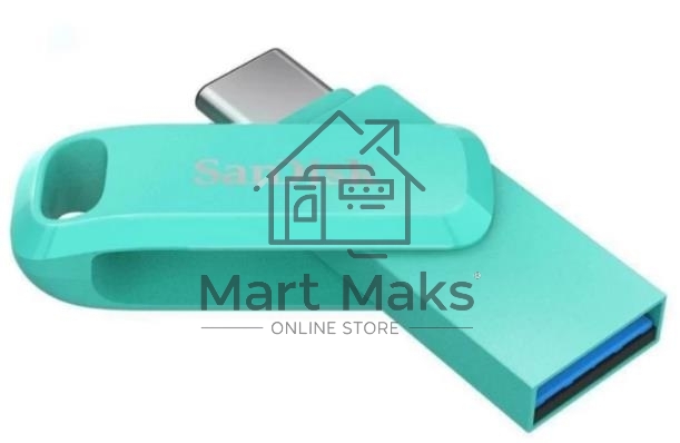 Флешка USB R/W R/W 64GB SanDisk Ultra Dual Drive Go, USB 3.1 - USB Type-C Blue