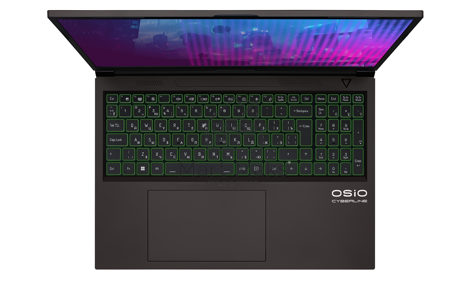 Ноутбук Osio CyberLine C160i-002 коричневый Core i5 12600H 16Gb SSD512Gb NVIDIA GeForce RTX4050 6Gb 16