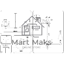 Люстра Ambrella light LH75053/7 BS/GN латунь/зеленый E14*7 max 40W D840*580