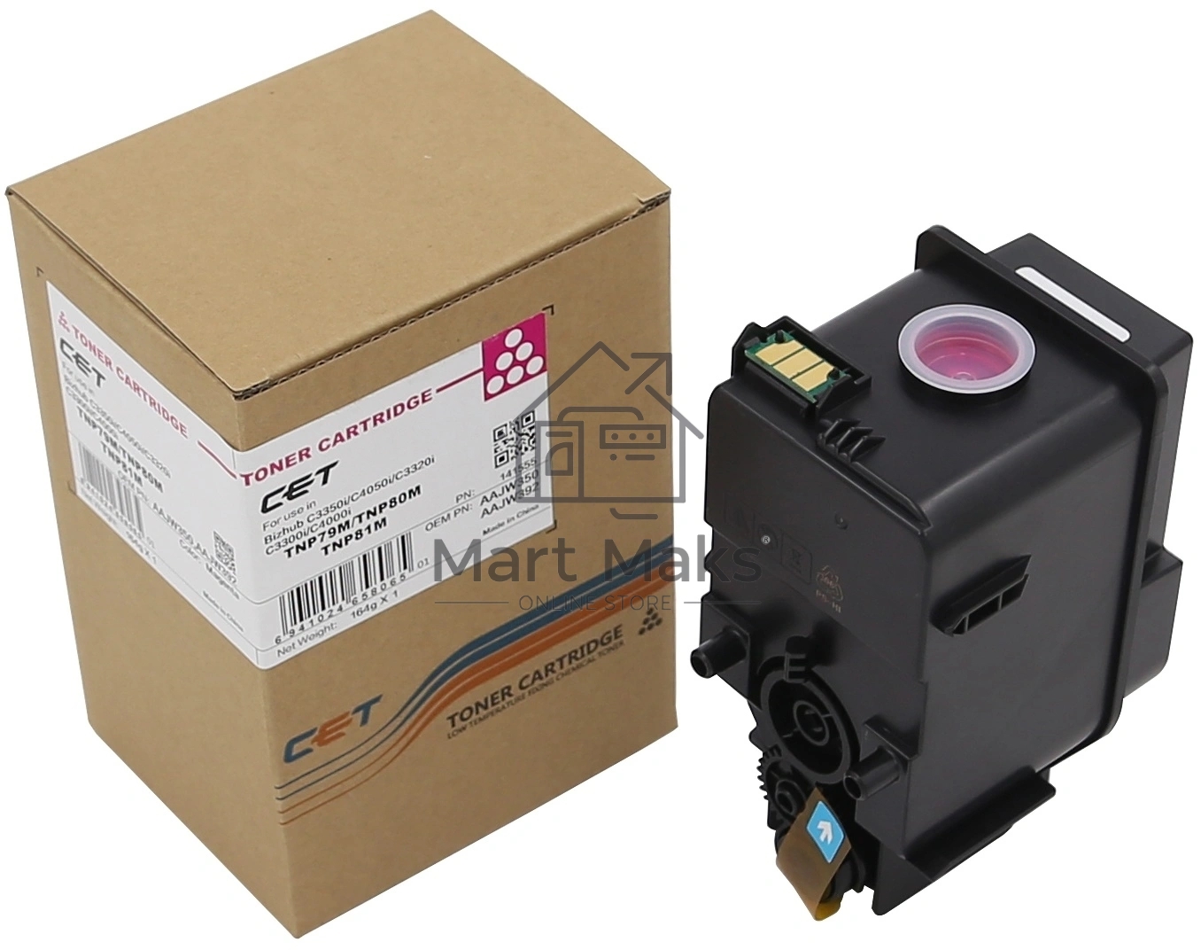 Картридж лазерный (CPT) для Konica Minolta Bizhub C3350i CET Magenta, (EUR/AP), 164г, CET141555