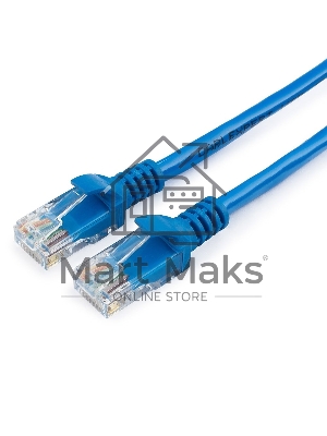 Патч-корд UTP Cablexpert PP12-15M/B кат.5e, 15м, литой, многожильный (синий)