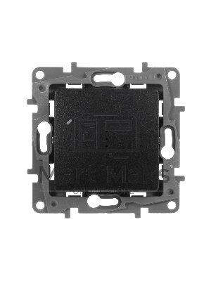 Переключатель с подсветкой, 10AX, антрацит