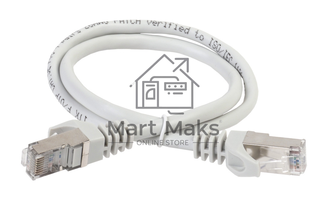 Коммутационный шнур ITK PC01-C5EF-1M5 (патч-корд), кат.5Е FTP, 1,5м, серый