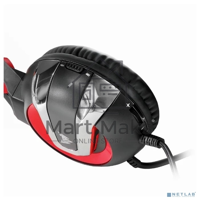 Гарнитура игровая Crown CMGH-3000 черный/красный