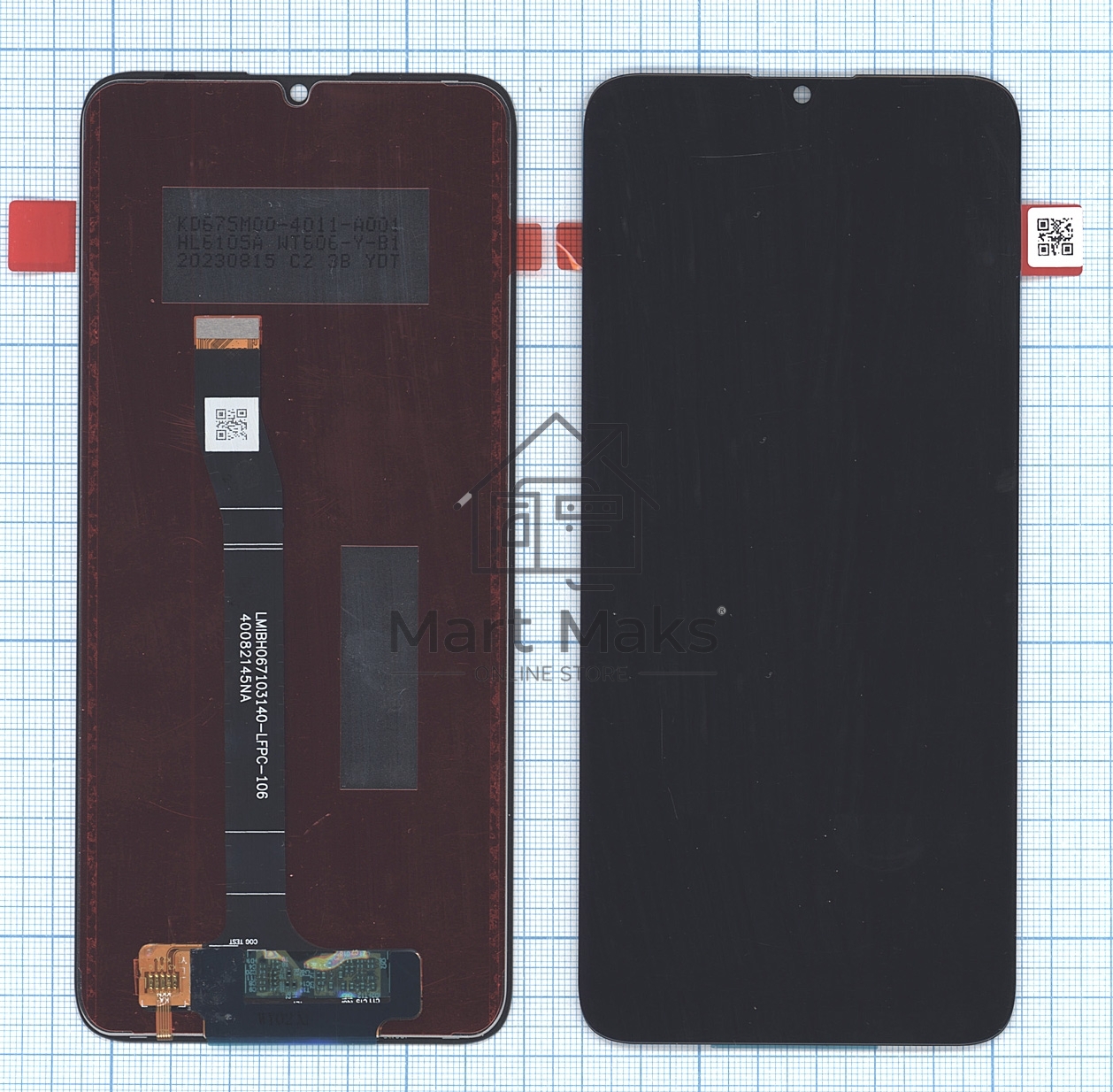 Дисплей для Huawei Nova Y71 в сборе с тачскрином, черный orig