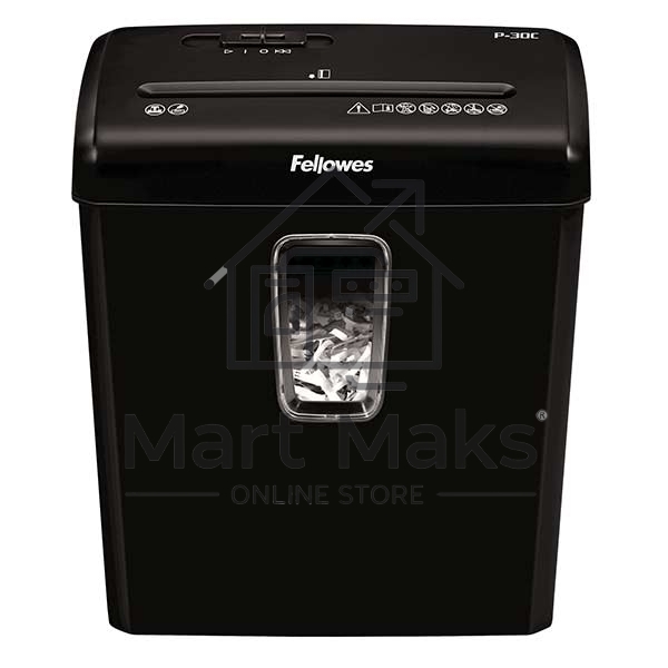 Шредер Fellowes® Powershred® P-30C, DIN P-4, 4х34 мм, 6 лст., 15 лтр.