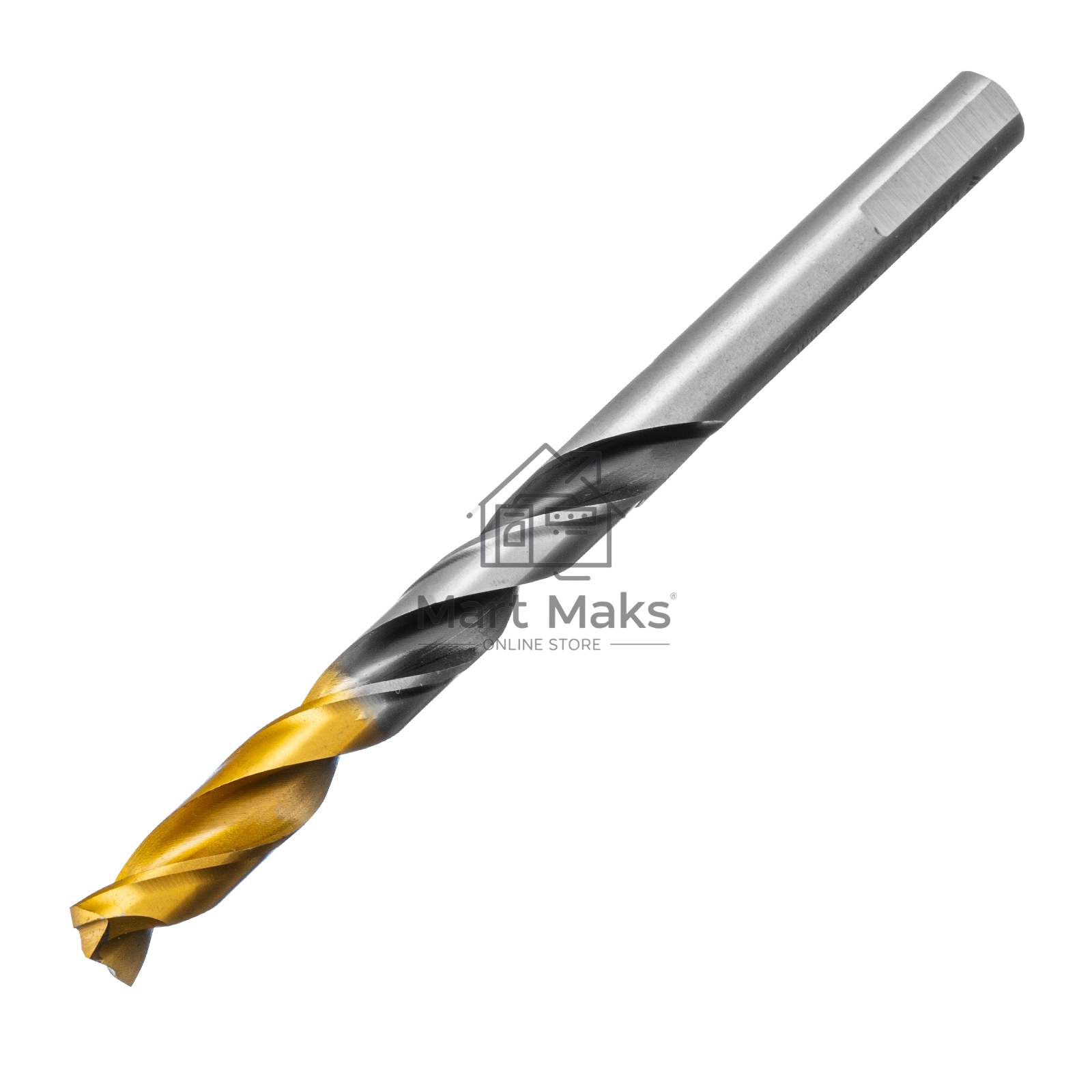 Сверло спиральное по металлу 9 x 125мм, Р6М5, Golden Tip, многогранная заточка Denzel
