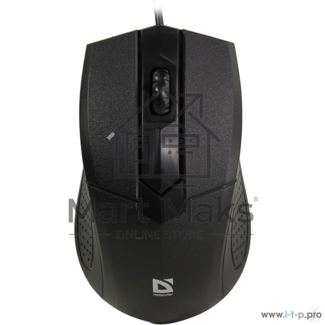 Мышь проводная Defender Optimum MB-270 черный, 1000 dpi, USB, кнопки - 3