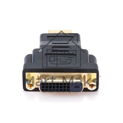 Переходник Gembird Переходник HDMI-DVI 19M/25F, золотые разъемы, пакет(A-HDMI-DVI-3)