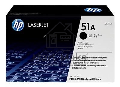 Картридж лазерный HP Q7551A черный для LJ P3005/M3035mfp/M3027mfp 6500 стр.