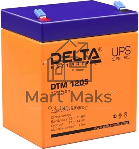 Батарея Delta DTM 1205 (12V, 5Ah)