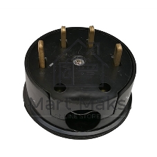 Вилка Rexant ВШ для электрической плиты 32 А, 380 В, 3Р+РЕ (ОУ) черная