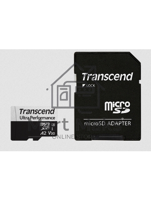 Флеш карта Transcend 64Gb UHS-I U3 microSD w/ adapter A2 Ultra Performance R/W:160/125 MB/s