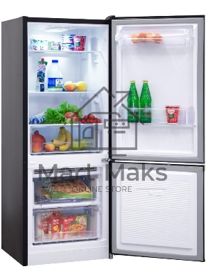 Холодильник Nordfrost NRB 121 B черный двухкамерный 170/70л морозилка снизу, капельная система