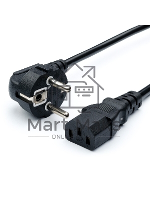 Кабель питания GoPower евровилка CEE 7/7-C13 1.8м ПВХ 0.75мм черный (1/10/160)