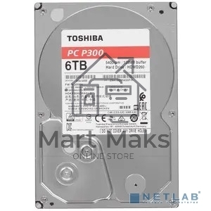 Жесткий диск Toshiba SATA-III 6Tb HDWD260UZSVA P300 (5400rpm) 128Mb 3.5