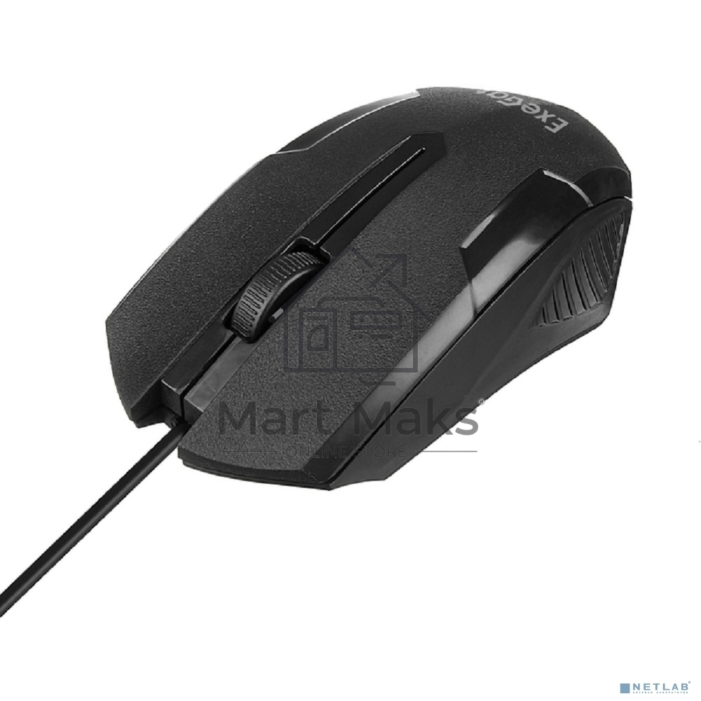 Мышь проводная ExeGate SH-9025L OEM черный, 1000 dpi, USB, кнопки - 3