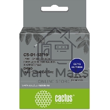 Картридж ленточный Cactus CS-D1-53713 24мм, черный шрифт, белый фон, 7м для DYMO Rhino Pro 6000, LM 500TS