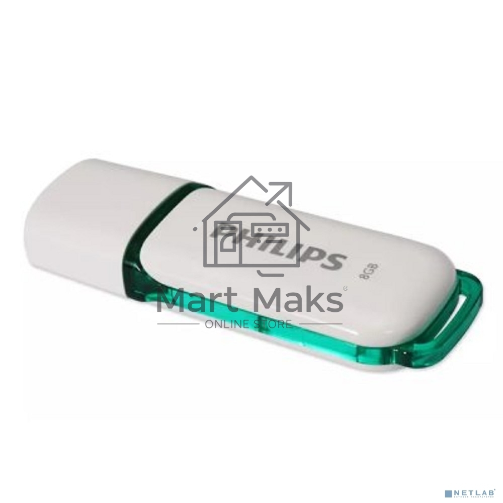 Флешка USB R/W 8GB PHILIPS SNOW2.0 8GB, USB 2.0