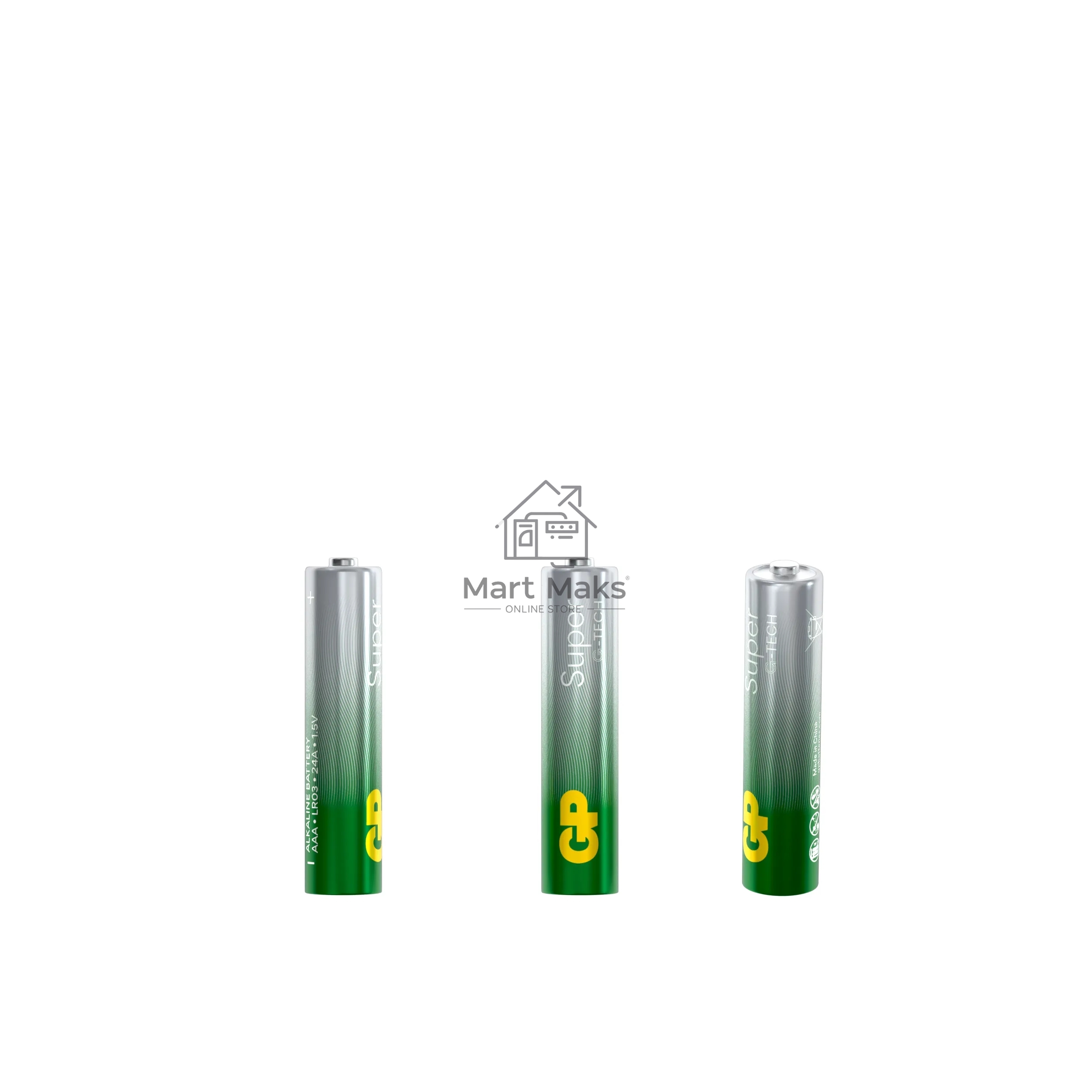 Алкалиновые батарейки GP Super Alkaline G-Tech 24А ААA - 1 шт. на отрывных блистерах