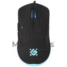 Мышь проводная Defender Arga GM-049 черный, 3600 dpi, USB, кнопки - 6
