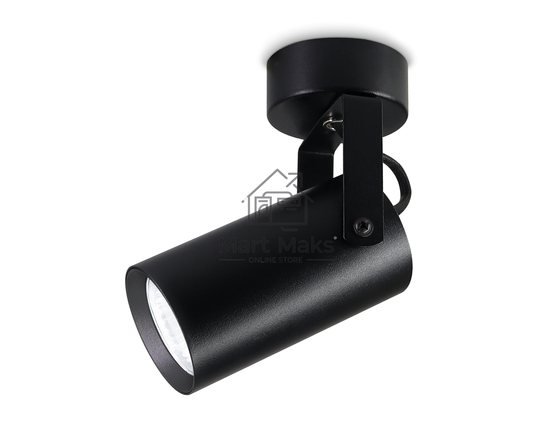 Накладной поворотный спот Ambrella light TA1303 BK черный GU10 max 12W 100*55*165