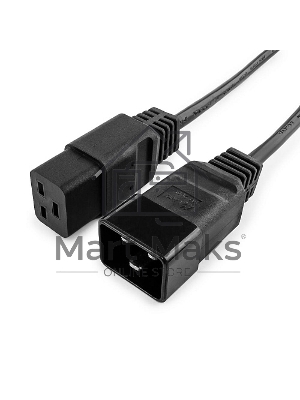Кабель питания для UPC Gembird/Cablexpert, 1.5м, С19 - C20, 16А, черный, с заземлением(PC-189-C19)
