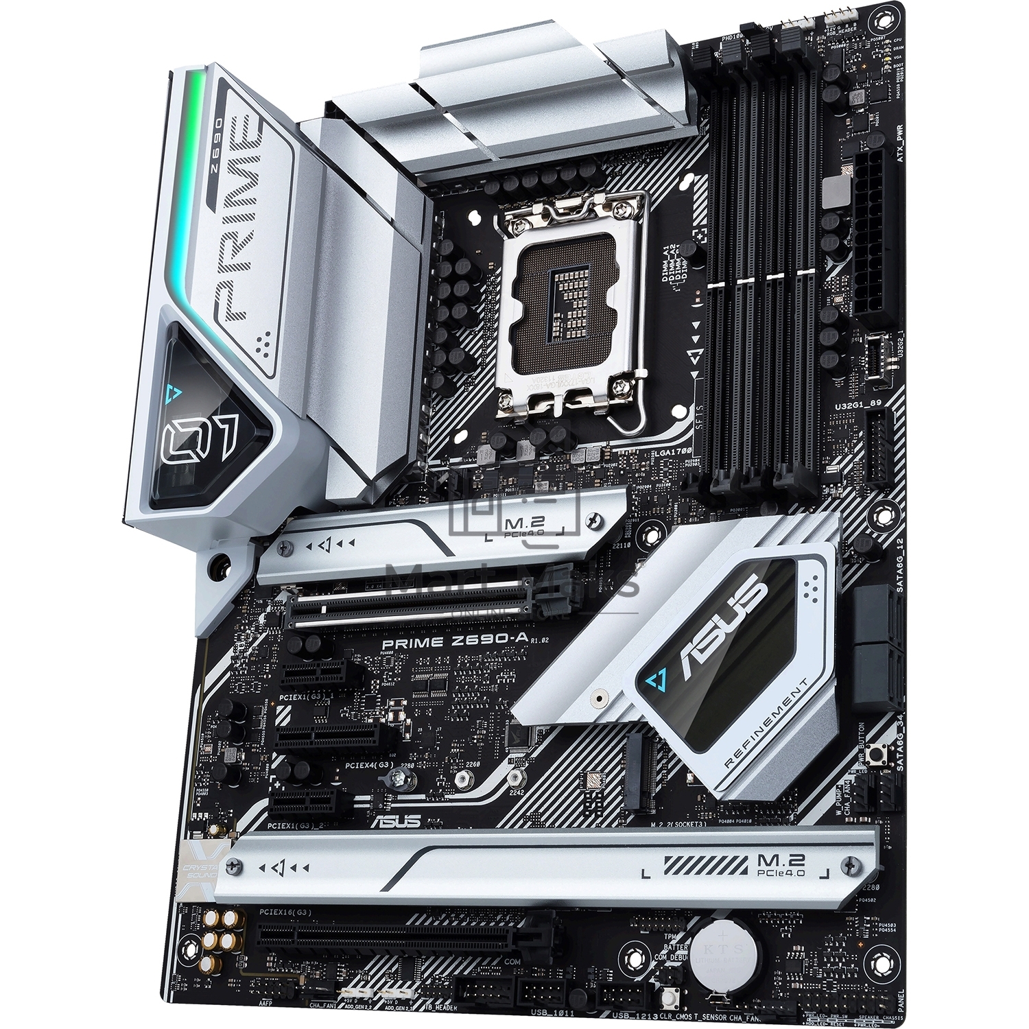 Материнская плата ASUS PRIME Z690-A, LGA1700, Z690, 4*DDR5, HDMI+DP, CrossFireX, SATA3 + RAID, Audio, Gb LAN, USB 3.2, COM*1 header (w/o cable), ATX ; 90MB18L0-M0EAY0