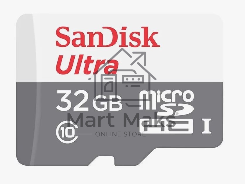 Флеш карта microSD 32GB SanDisk microSDHC Class 10 Ultra UHS-I 100MB/s