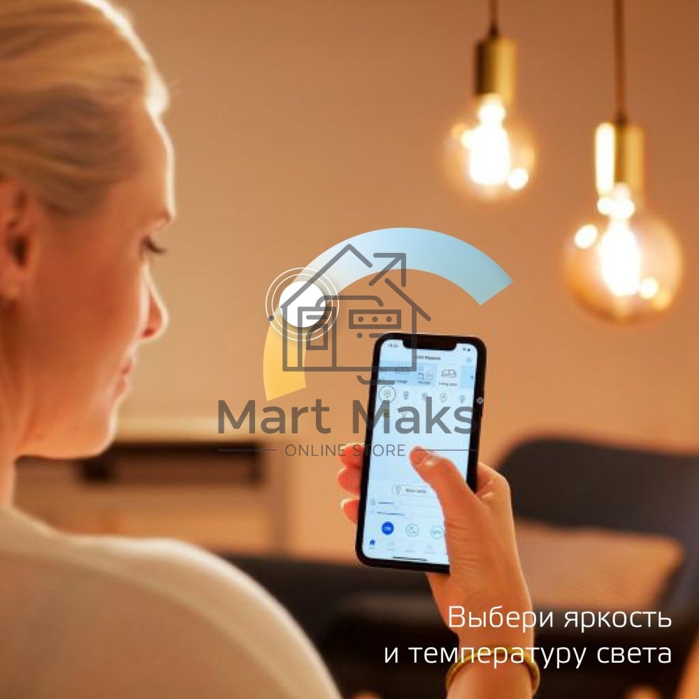 Лампа светодиодная филаментная Gauss Smart Home DIM+CCT E27 A60 6,5Вт 2000-6500 К 1/10/40