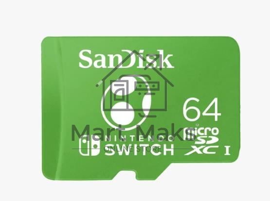 Карта памяти SANDISK MICRO SDXC 64GB UHS-I SDSQXAO-064G-GN6ZN