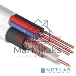 Кабель ККСВ-В+4х0,5 мм (бухта 100 м) белый Rexant