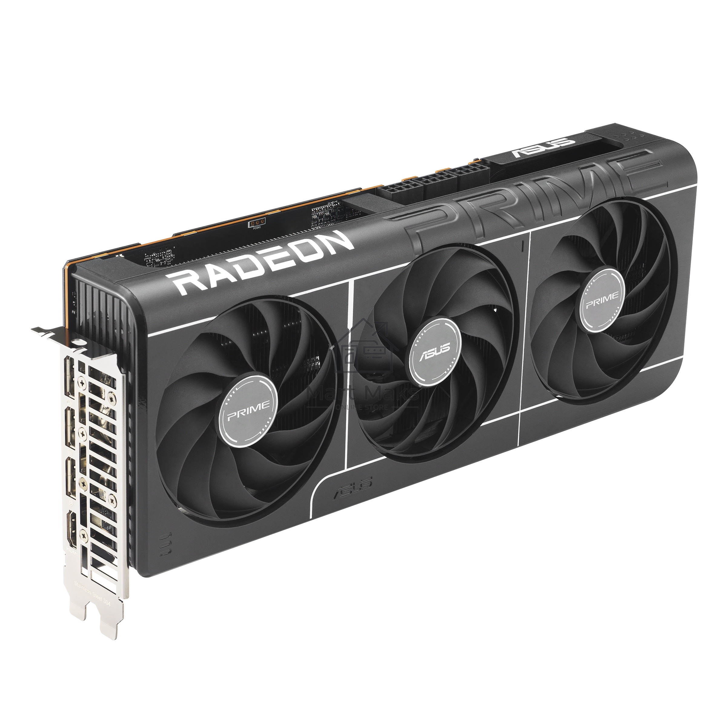 Видеокарта Asus PCI-E PRIME-RX9070XT-O16G AMD Radeon RX 9070XT 16Gb 256bit GDDR6 2460/20000 HDMIx1 DPx3 HDCP Ret