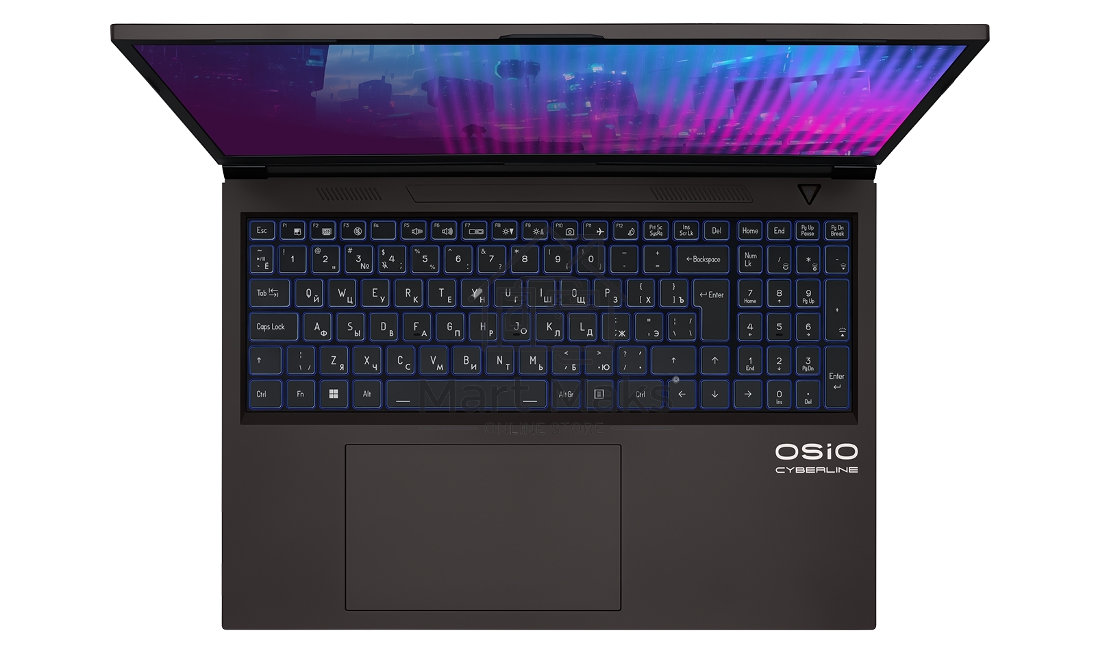 Ноутбук Osio CyberLine C160i-002 коричневый Core i5 12600H 16Gb SSD512Gb NVIDIA GeForce RTX4050 6Gb 16