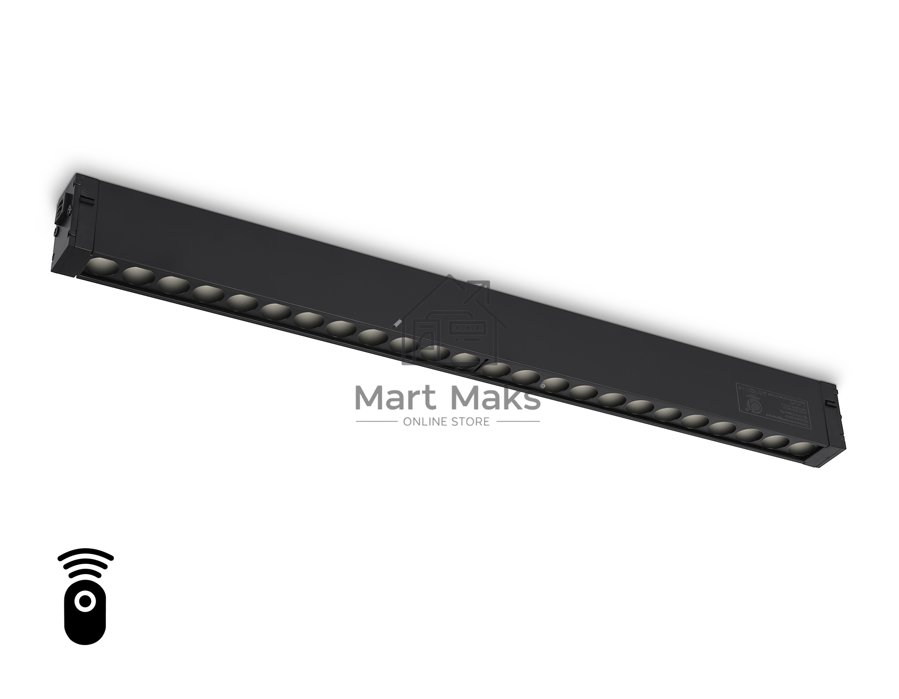 Управляемый светодиодный светильник для шинопровода Magnetic Ambrella light GL1314 BK черный IP20 24W 3000K-6400K 220V 24° 455*25*42 (Без ПДУ)