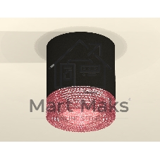 Светильник Ambrella Light XS7402012 SBK/PI черный песок/розовый MR16 GU5.3 (C7402, N7193)